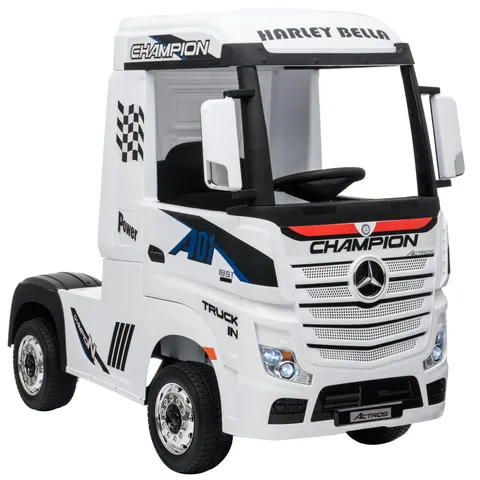 HL358-LUX-WHITE Электромобиль фура Mercedes-Benz Actros 4WD 12V