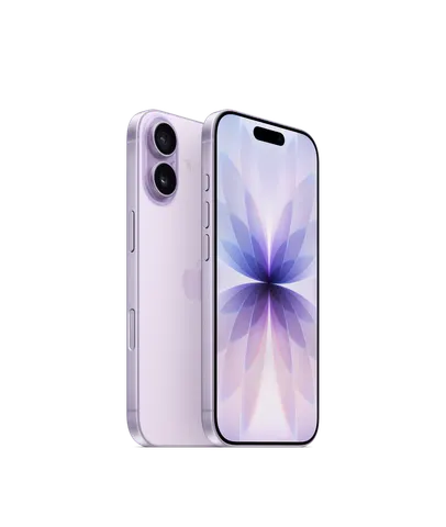 iPhone 17, Лавандовый — вид спереди и сзади