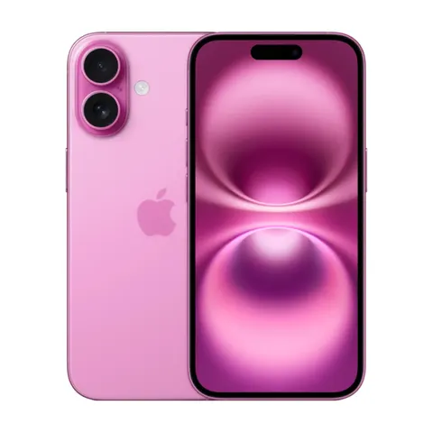 iPhone 16 Plus, Розовый — вид спереди и сзади